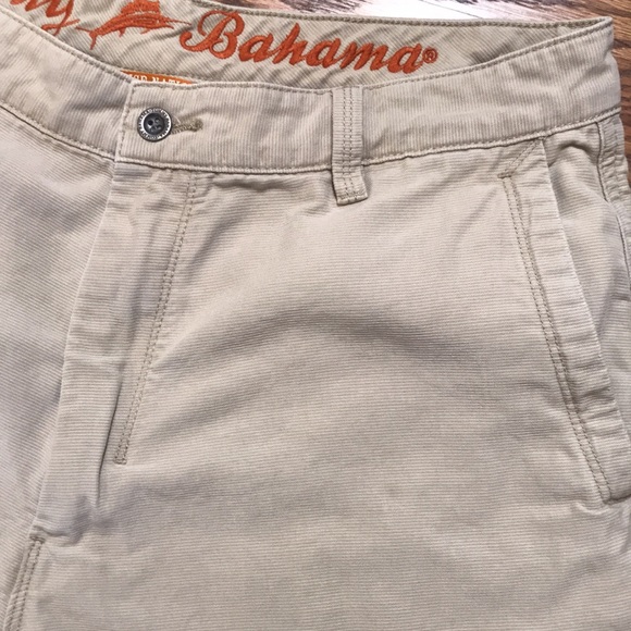 Tommy Bahamas Khaki Shorts. 34 waist,10 in. Inseam - Picture 4 of 9